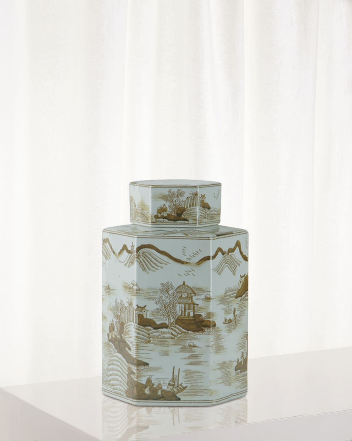 Canton Small Jar, Brown