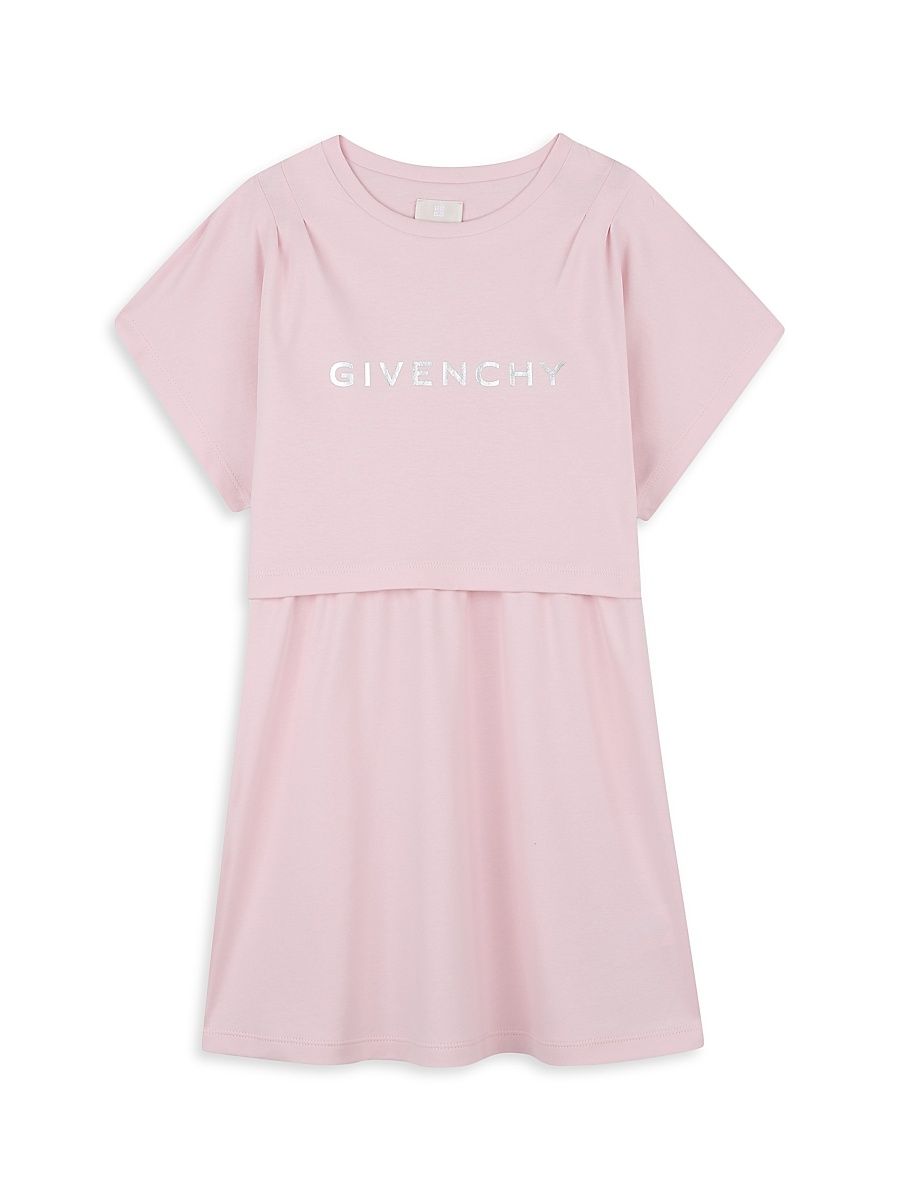 Little Girl's & Girl's Logo T-Shirt Dress - Marshmallow - Size 5