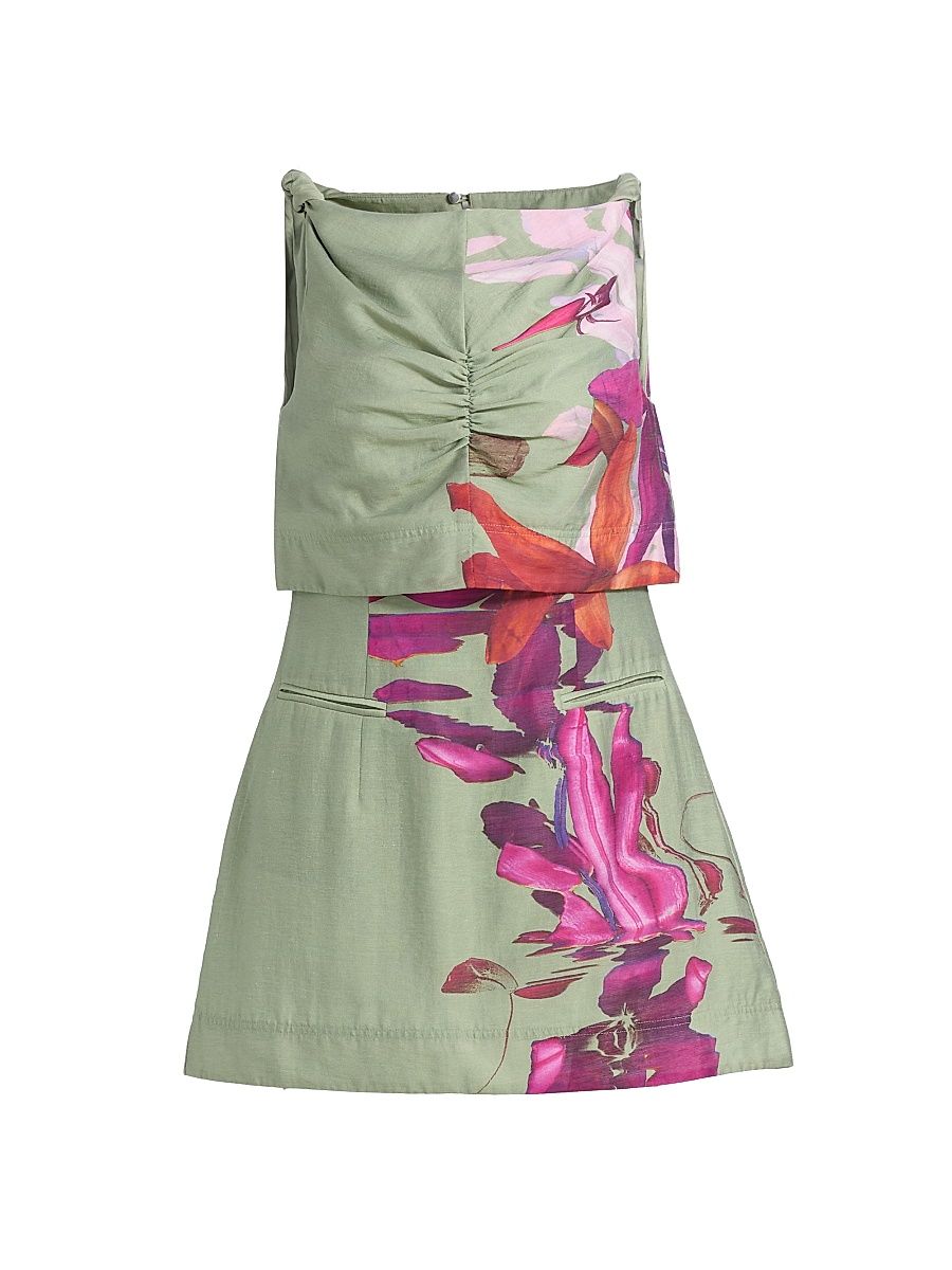 Women's Pyper Floral Minidress - River Lily Rapids - Size 8