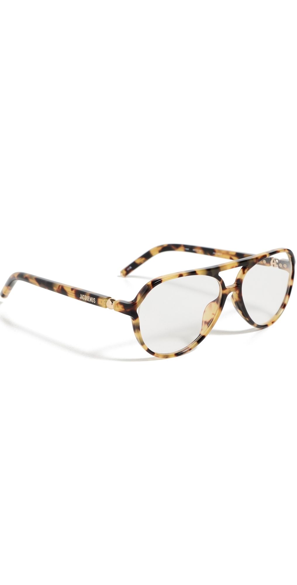 Jacquemus JAC148 Glasses Tortoiseshell/Light Gold/Optical One Size