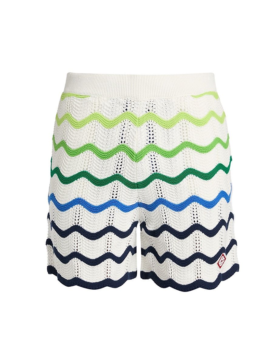 Men's Wave Knit Shorts - Cotton - Size XXL