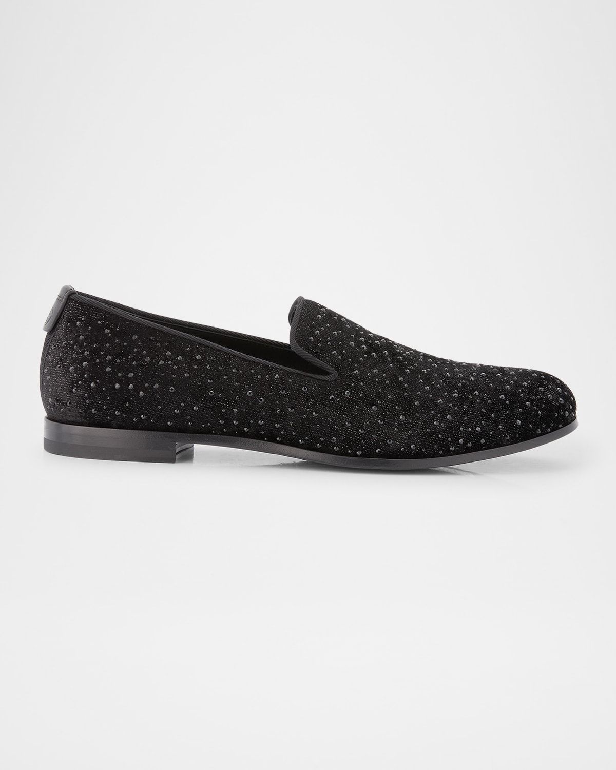 Men & apos;s Velvet Studded Loafers