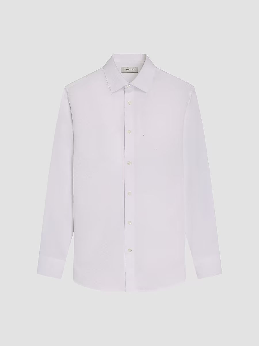 Men's Julian Woven Shaped-Fit Sport Shirt - White - Size Medium