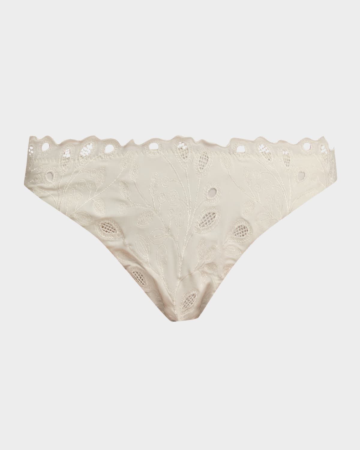 Gina Embroidered Bikini Bottoms