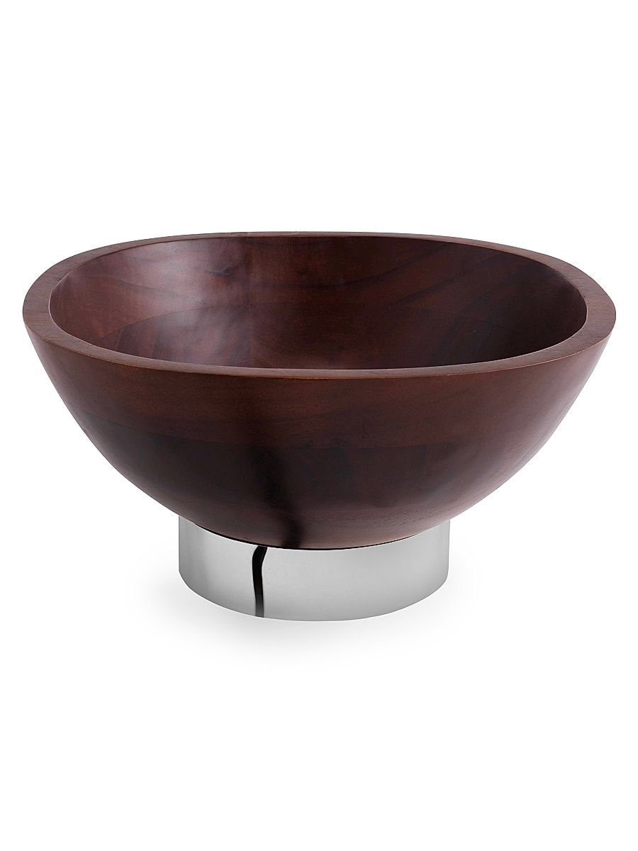 Reflective Wood Salad Bowl
