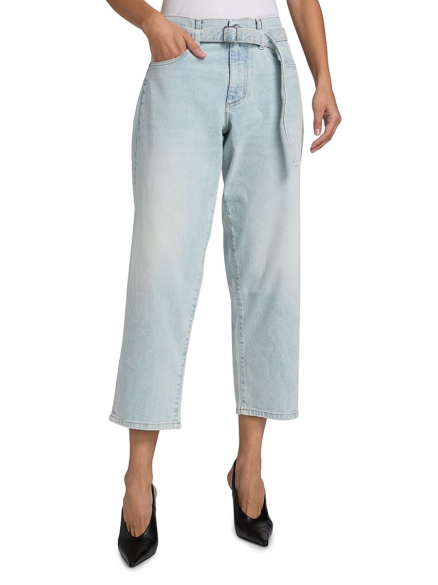 Women's Ellsworth Belted Crop Jean - Light Wash - Size 30