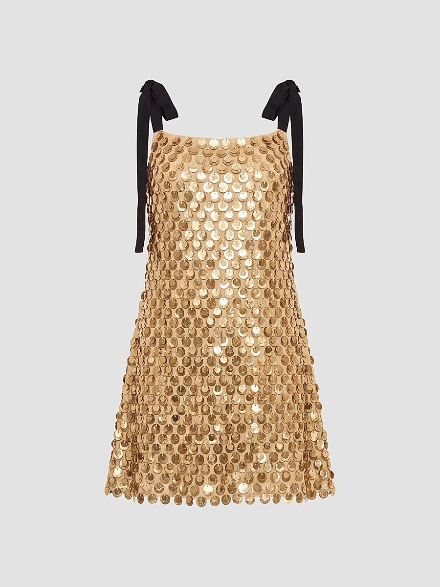 Mac Duggal Women's Paillette-Embellished Mini Dress - Gold - Size 14