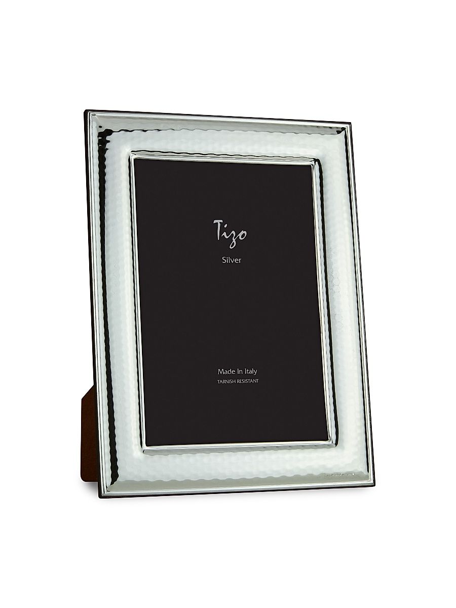 Italian Silverplate Hammered Frame - Silver - Size 8 x 10