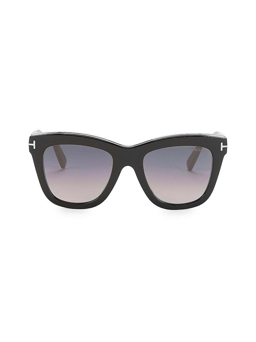 Women's Julie 52MM Square Sunglasses - Black