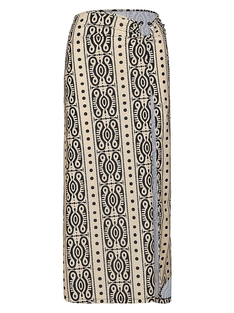 Women's Nuevo Destino Midi-Skirt - Ecru Black - Size 8