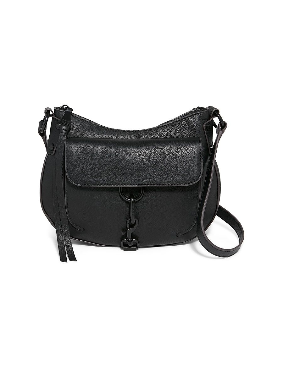 Women's Essex Leather Crossbody Bag - Black