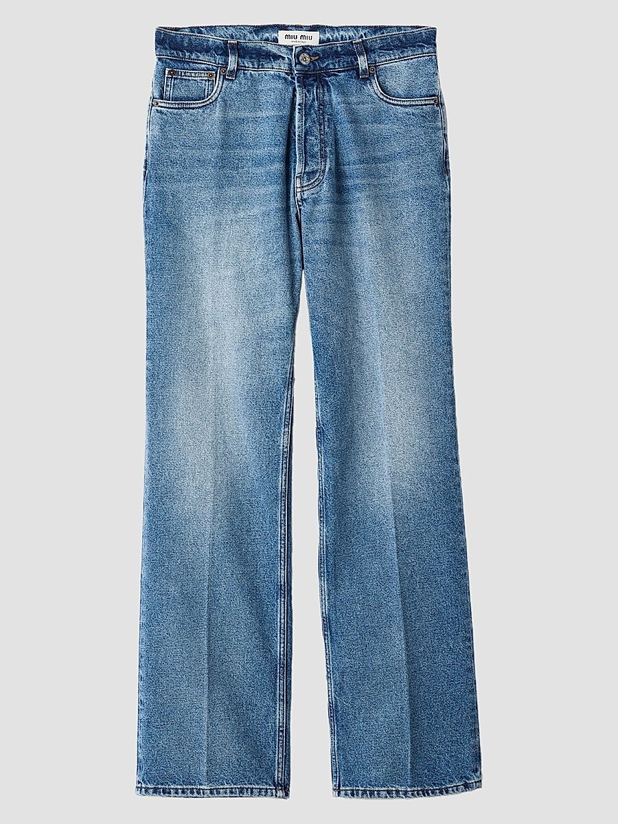 Women's Washed Denim Jeans - Blue - Size 27