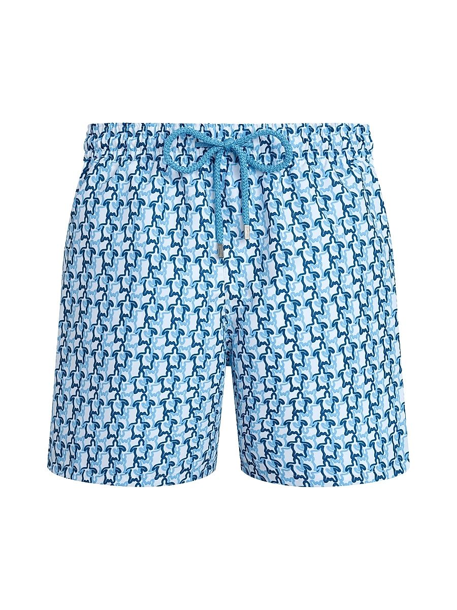 Men's Turtles Printed Swim Shorts - Blanc - Size XXXL