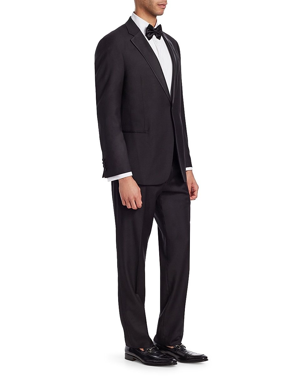Men's G-Line Classic Wool Notch Lapel Tuxedo - Black - Size 50