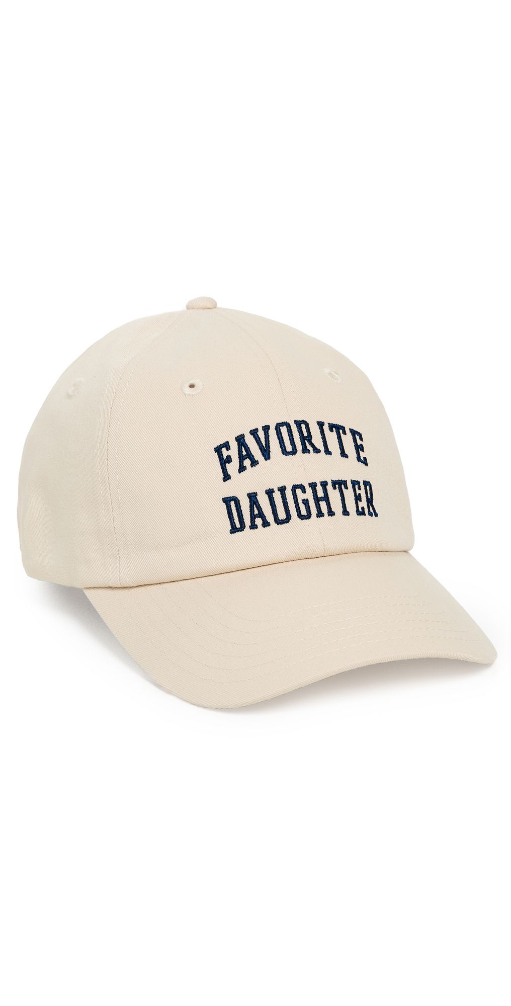 Favorite Daughter All Caps Logo Baseball Cap Navy One Size
