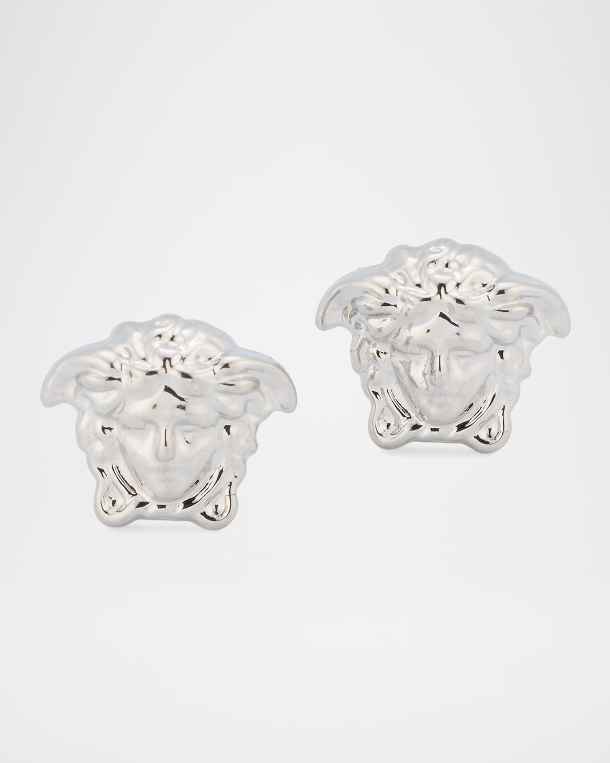 Men & apos;s Golden Medusa Head Earrings