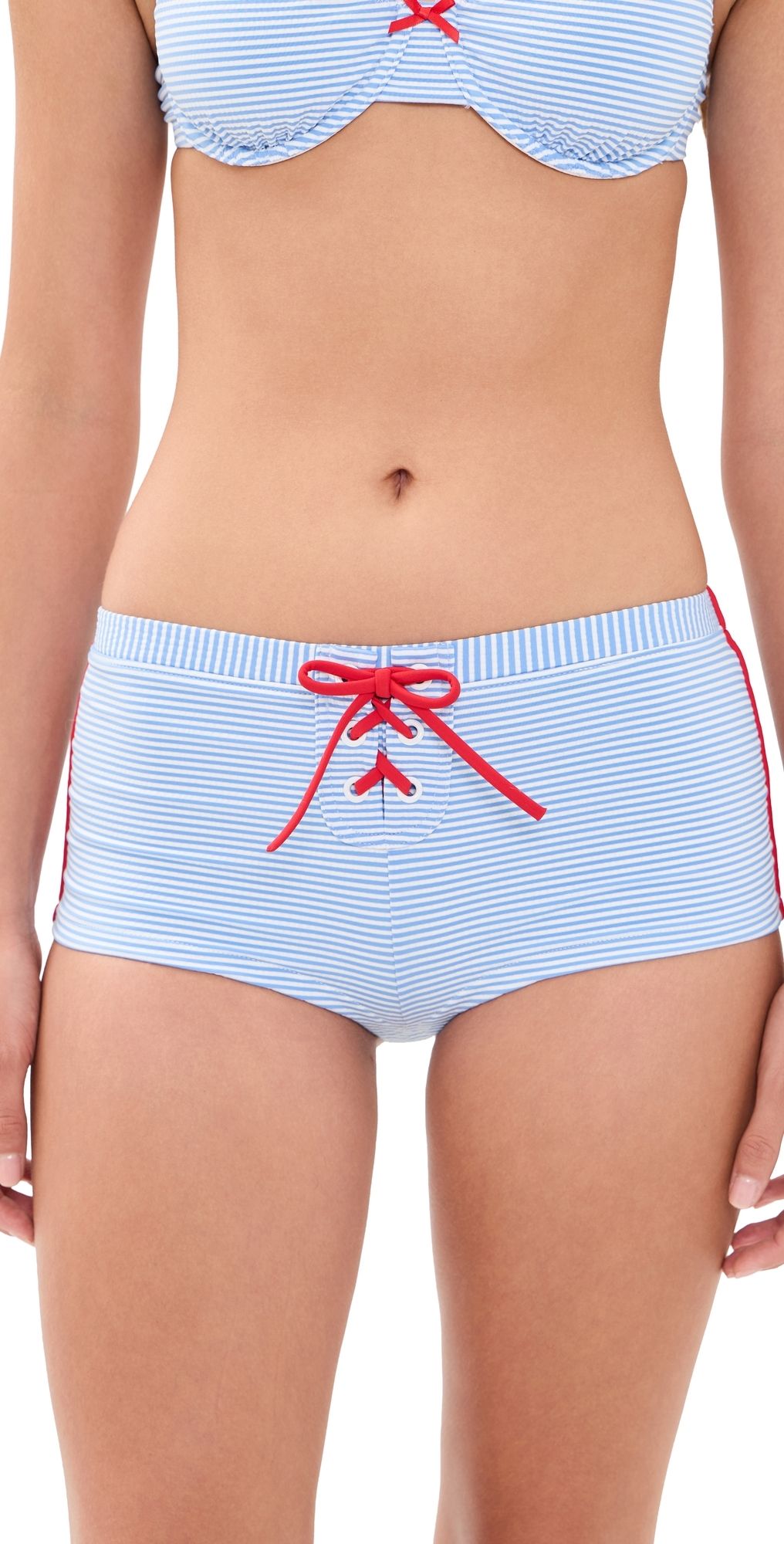 Solid & Striped The Sabra Bikini Shorts Marina Blue XL