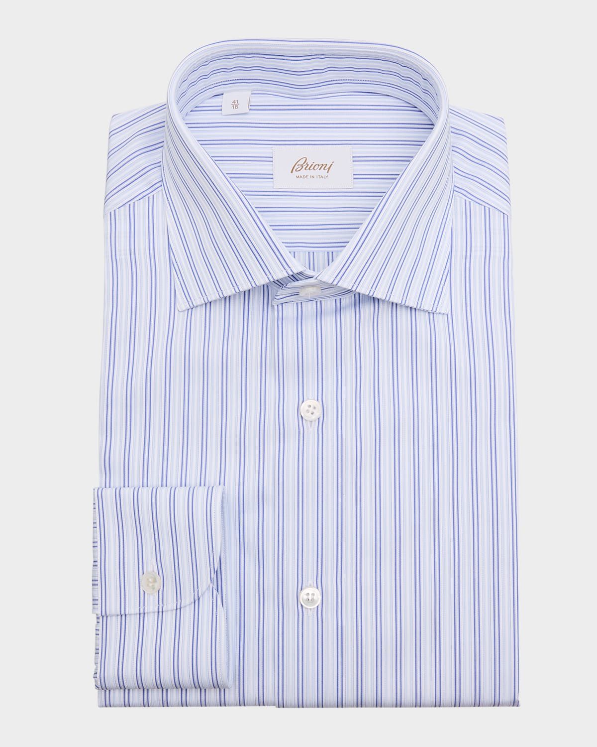 Men & apos;s Cotton Multi-Stripe Dress Shirt
