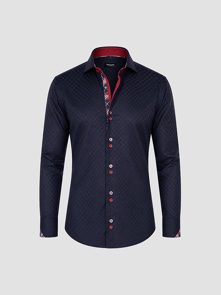 Men's Perm Mini Panam Square Shirt - Black - Size Medium