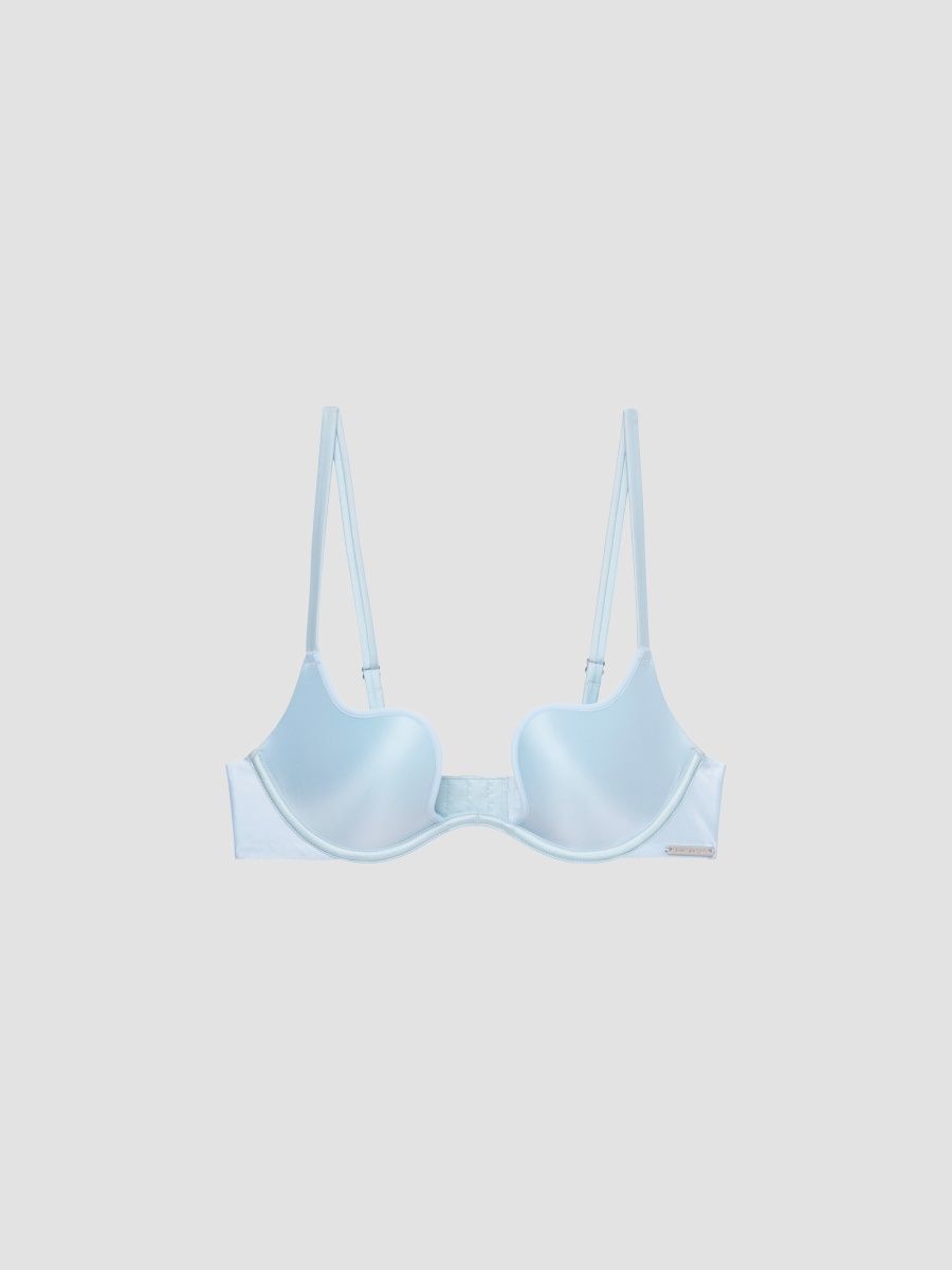 Fleur du Mal Women's Le Stretch Gloss Scalloped T-Shirt Bra - Multi - Size 32B