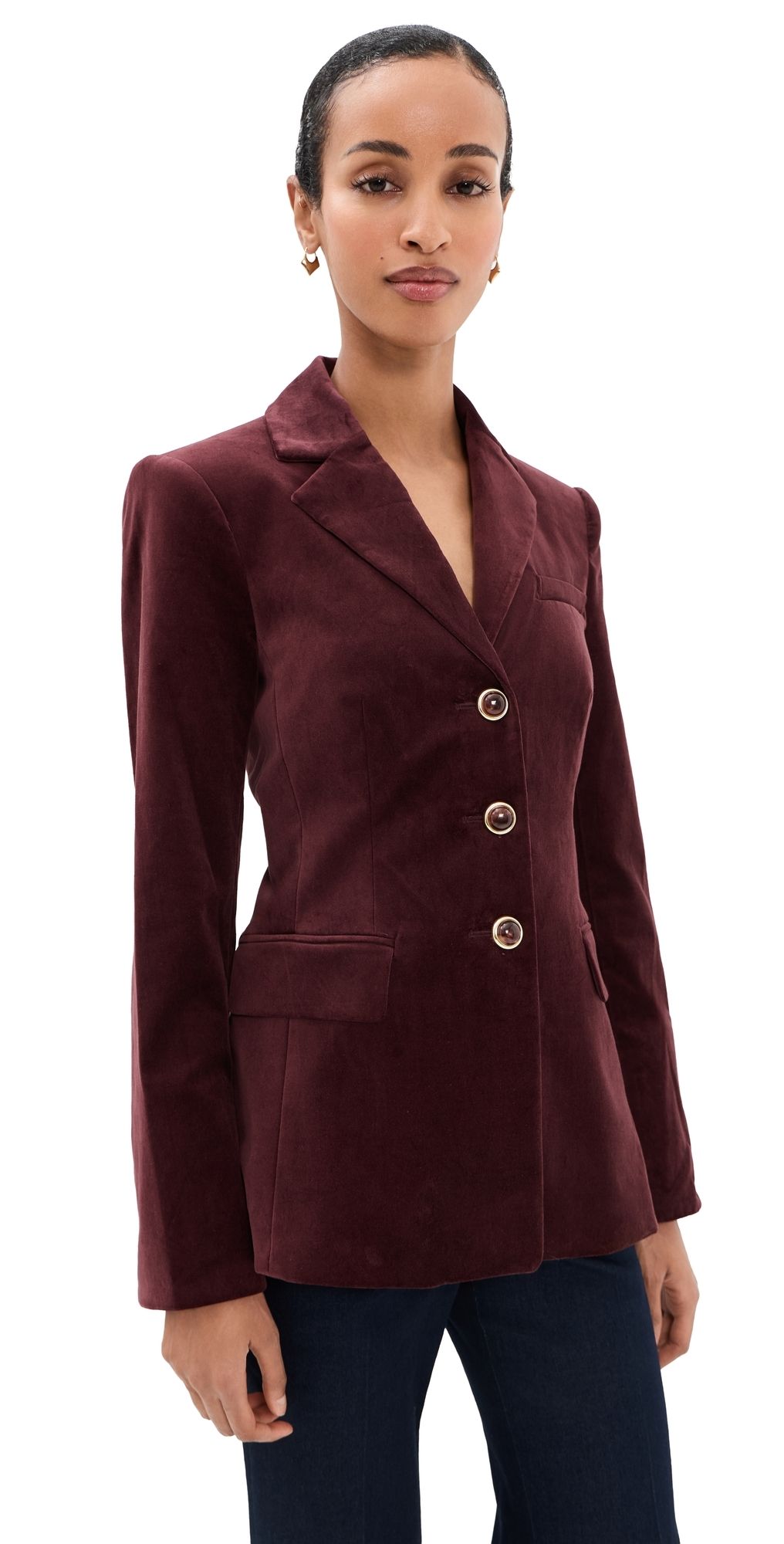 Veronica Beard Raelynn Dickey Jacket Burgundy 4