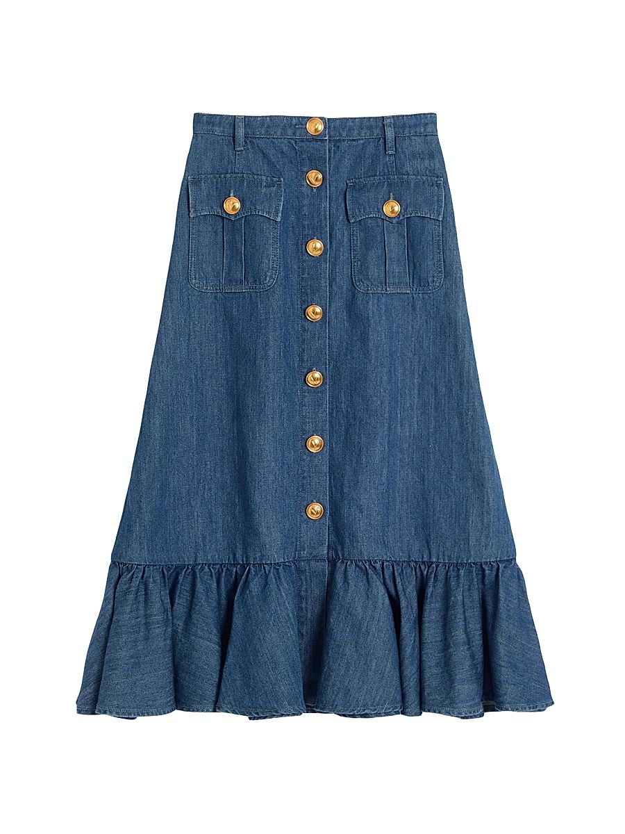 Women's Lightweight Denim Skirt - Denim - Size 0