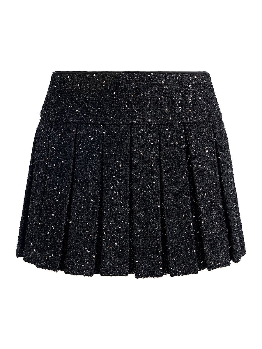 Women's Emilie Box Pleat Mini Skort - Black - Size 14