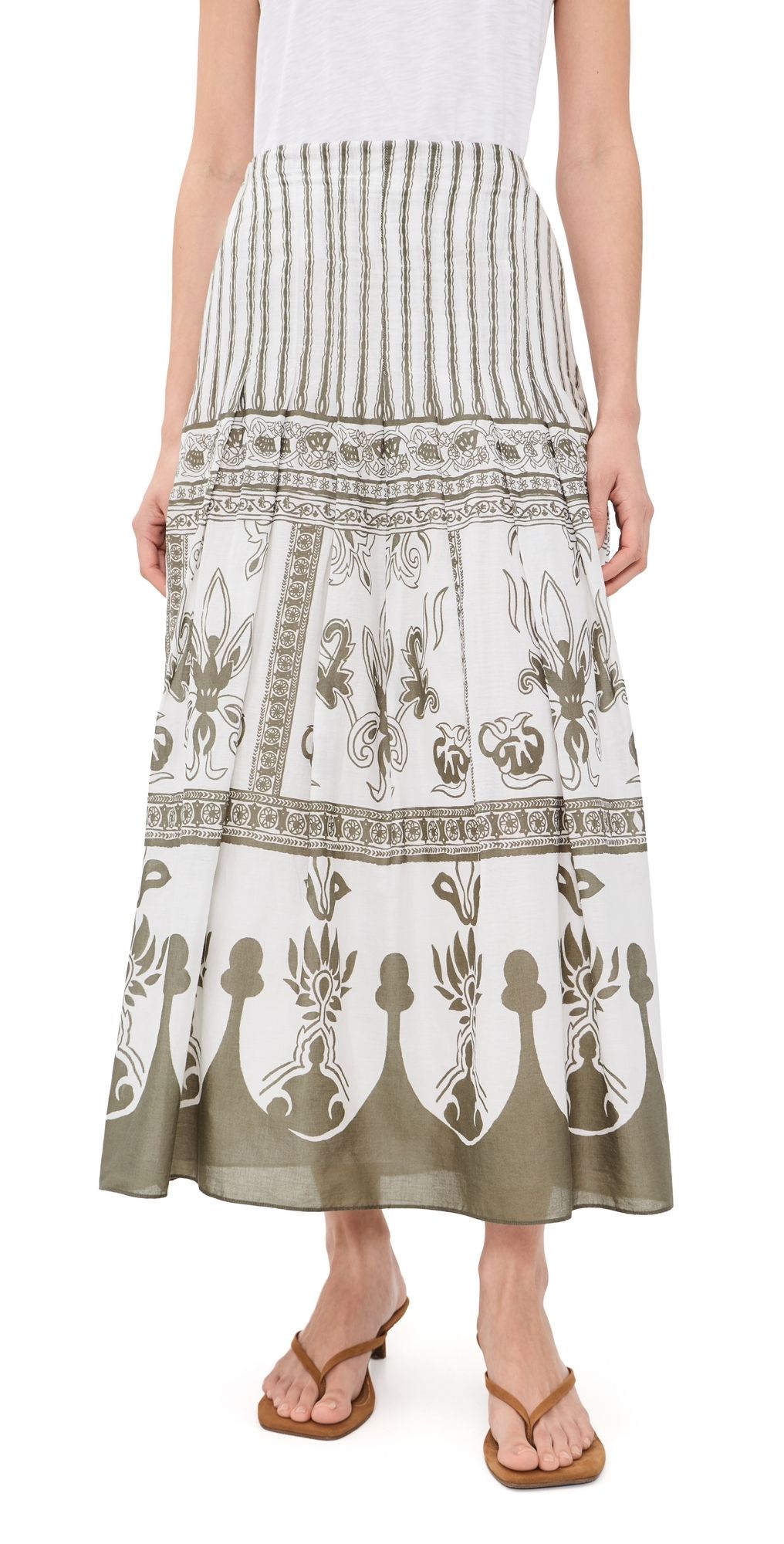 Cleobella Tara Ankle Skirt Sable Print S