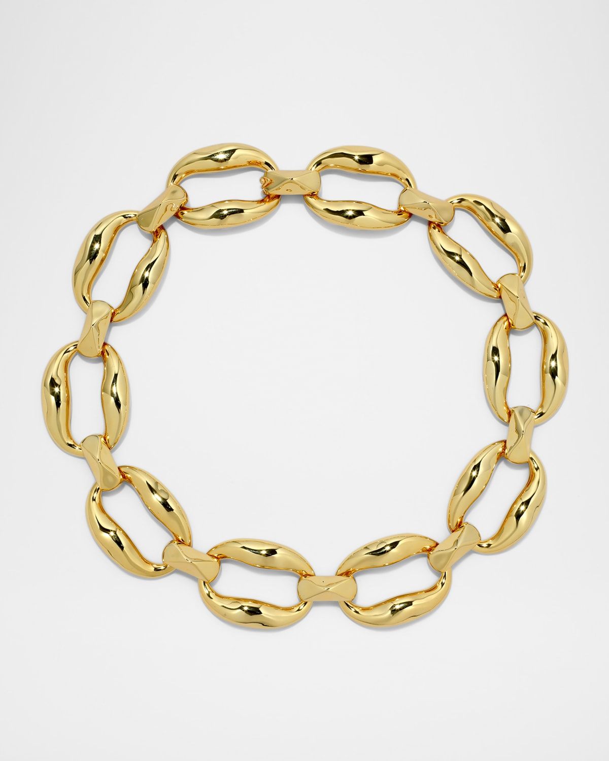 Molten Gold Link Necklace