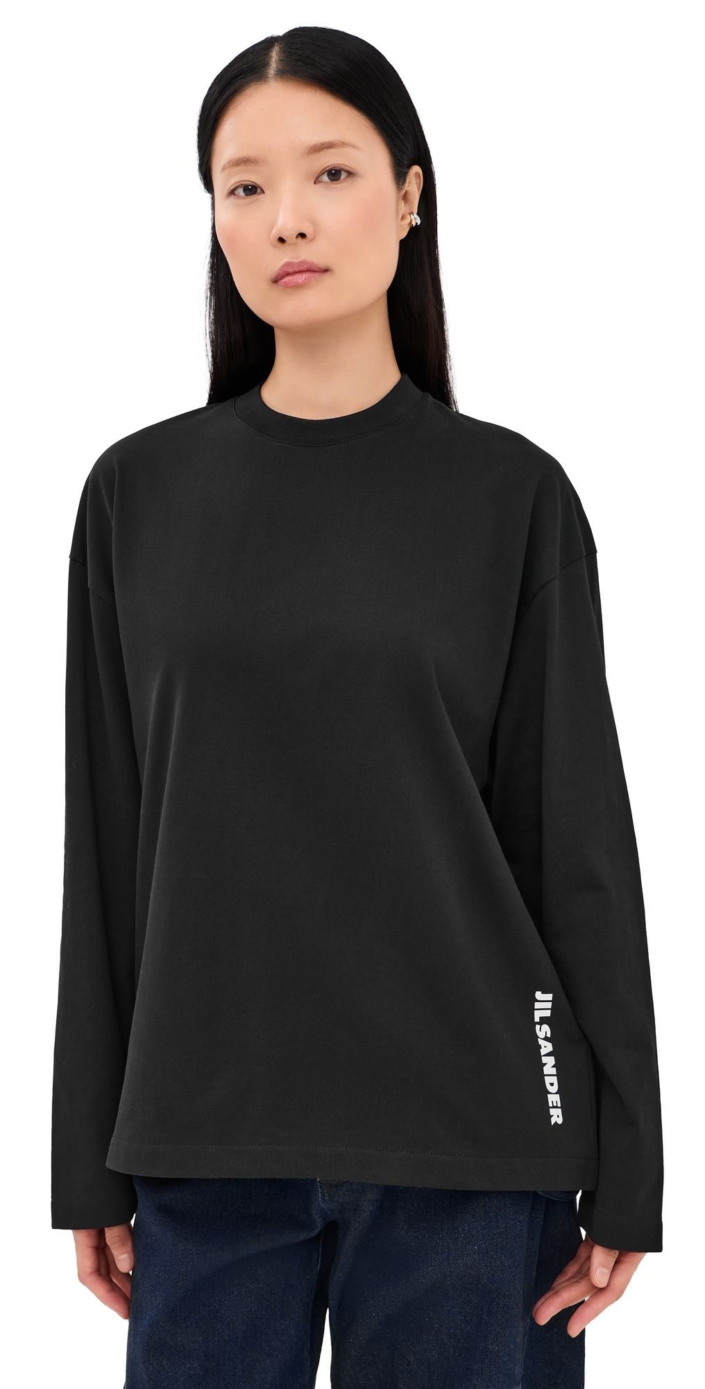 Jil Sander Long Sleeve T-Shirt Black L