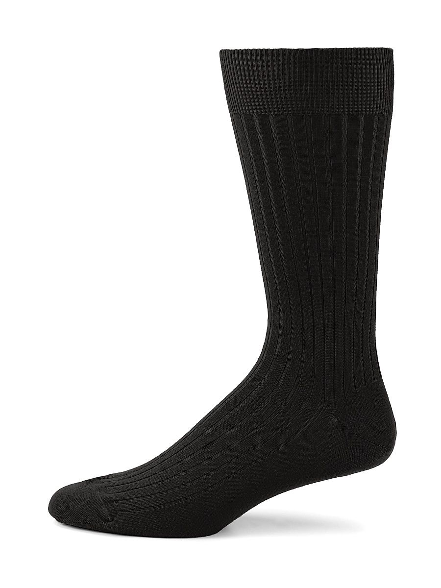 Solid Merino Wool Socks - Black