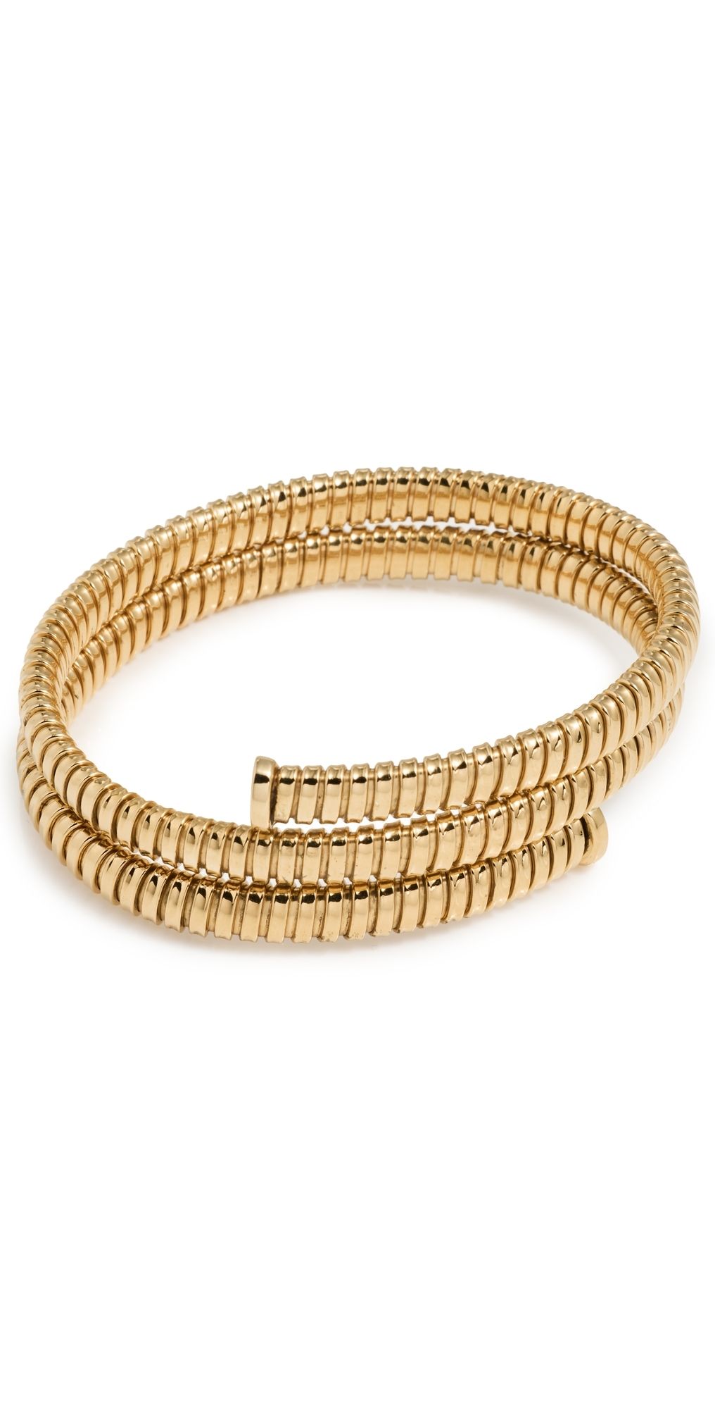 IVI Los Angeles Gaia Triple Twist Bracelet Yellow Gold One Size