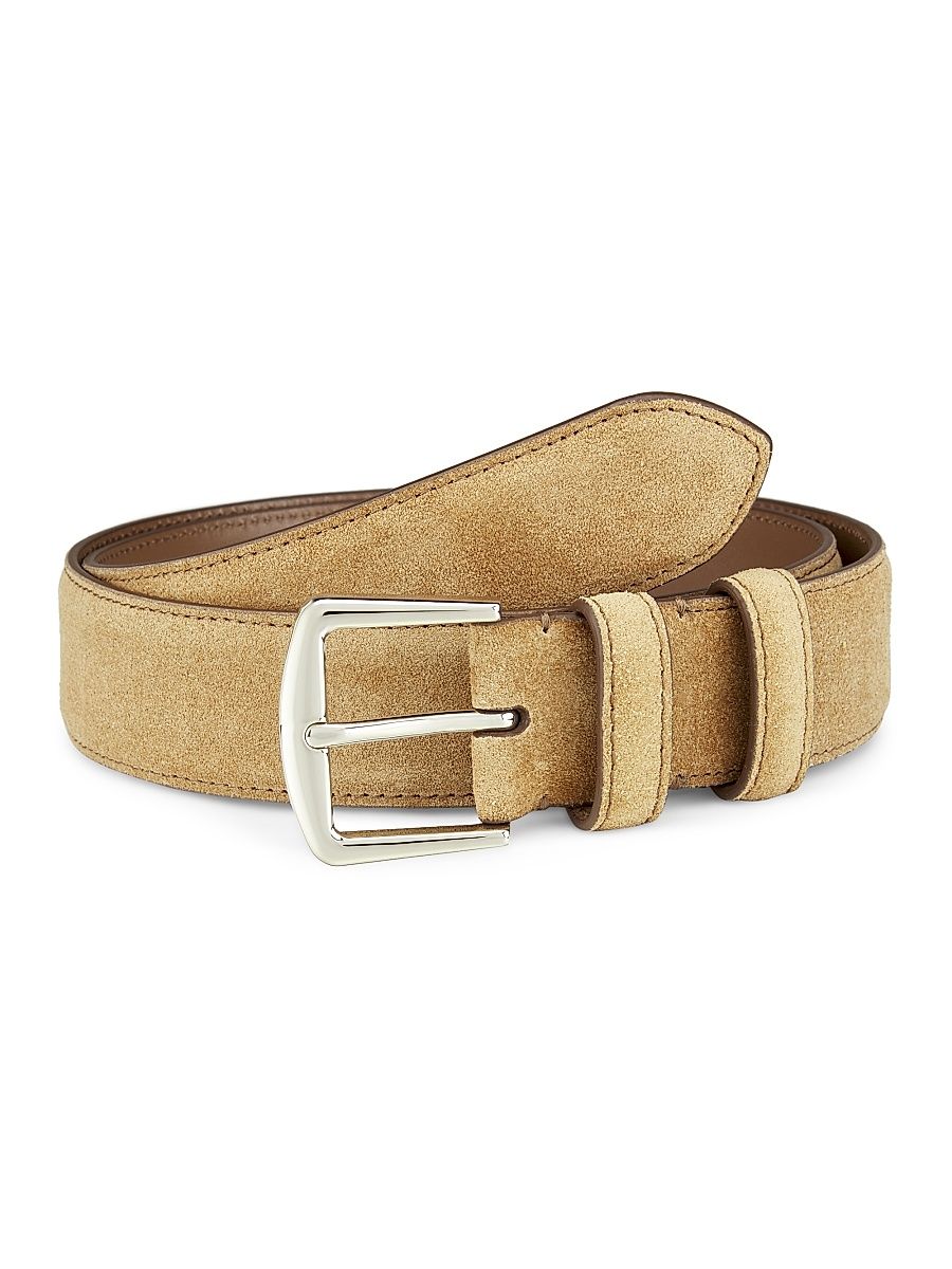 Men's Basic Suede Belt - Light - Size 44