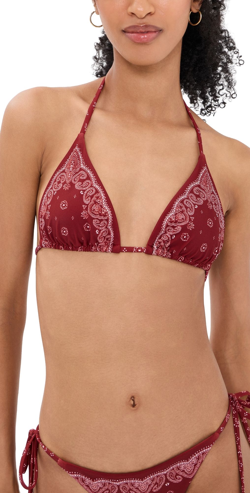 Devon Windsor Elis Bikini Top Merlot L