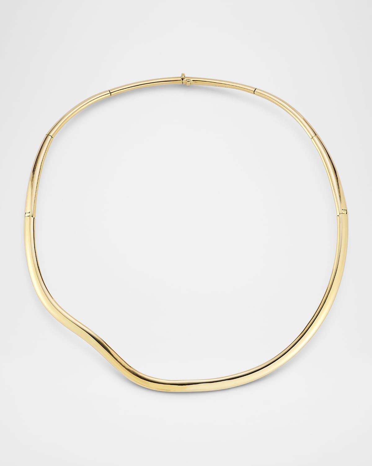 Julian 18K Yellow Gold Wave Necklace, 15"L