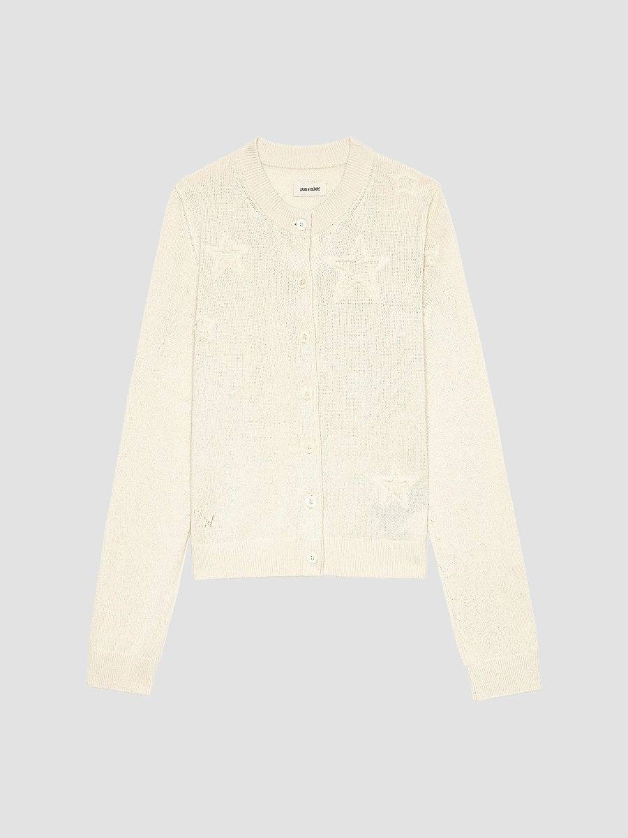 Zadig & Voltaire Women's Alpha Stars Cardigan - Ecru - Size Medium