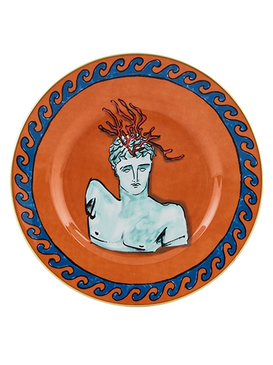 Il Viaggio Di Nettuno Dessert Plate - Orange