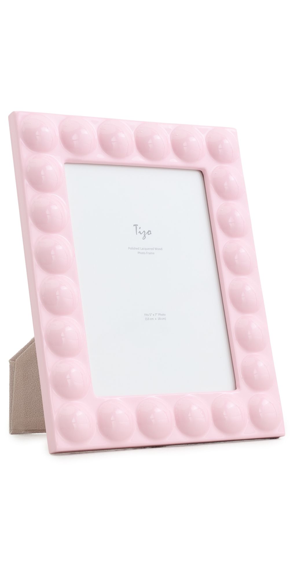 Tizo Design Lacquer Wood Frame 5x7 Pink One Size