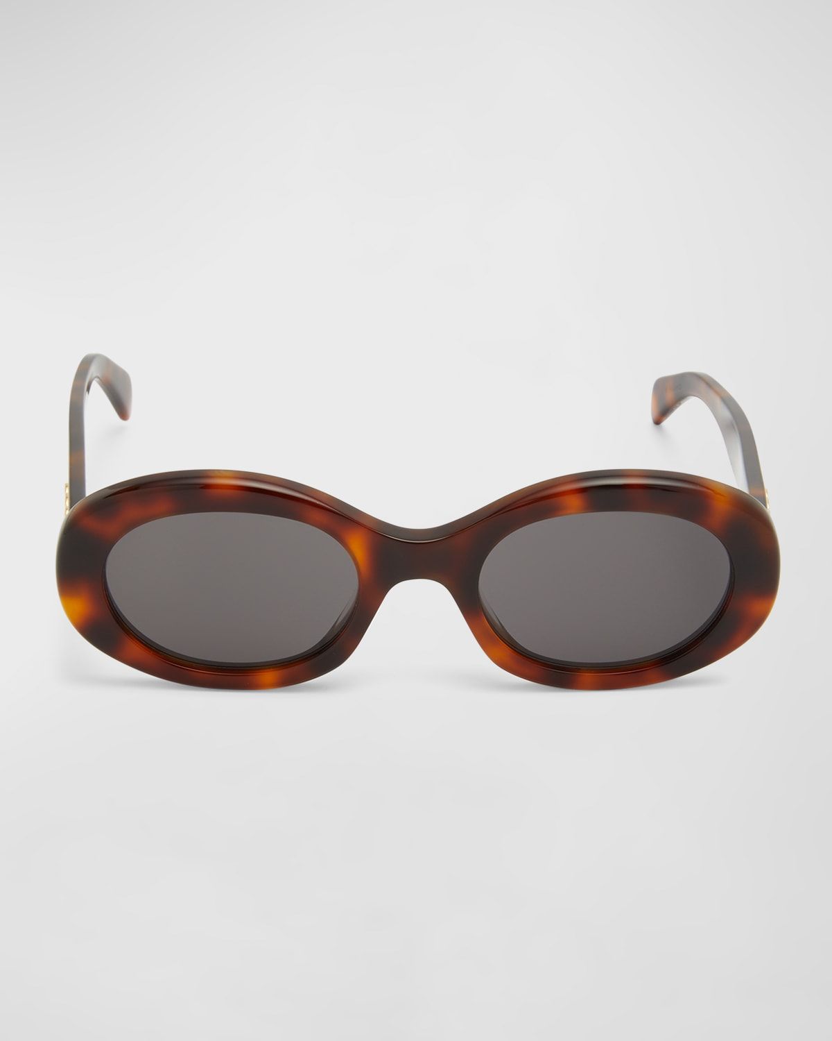 Triomphe Logo Oval Acetate Sunglasses