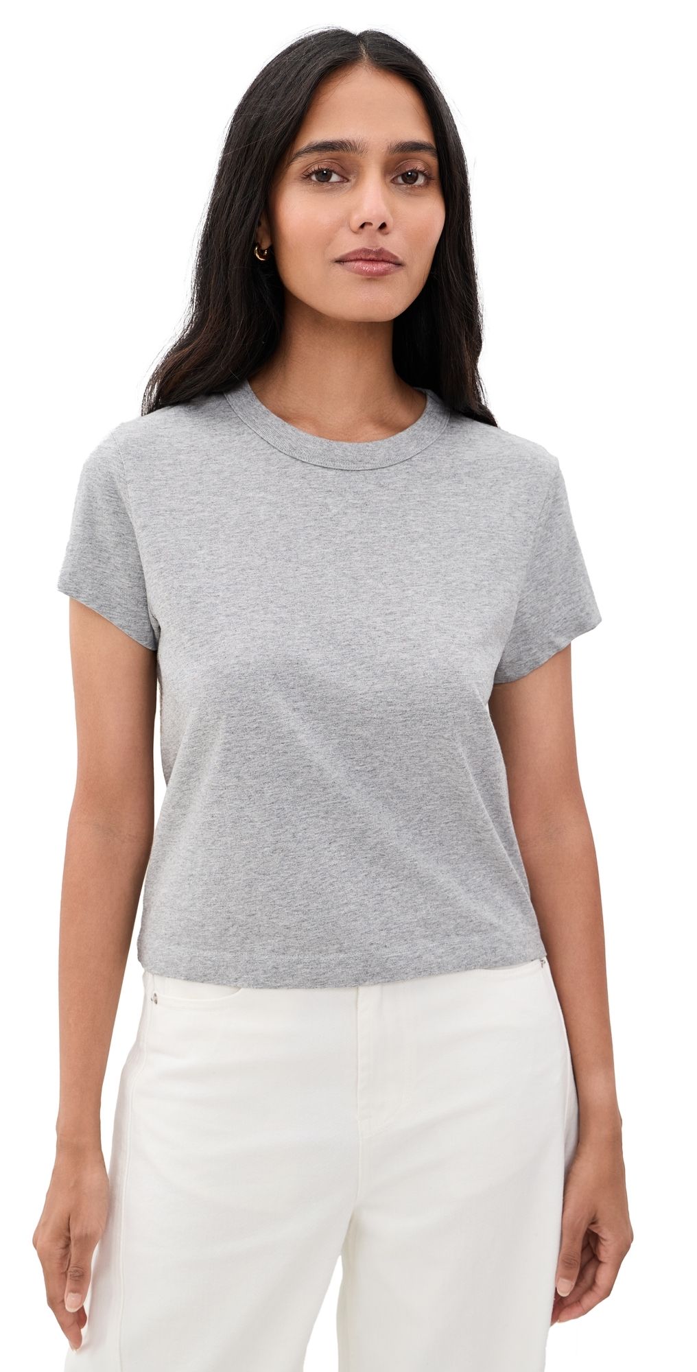 rag & bone Kelly Perfect Tee hthrg XL