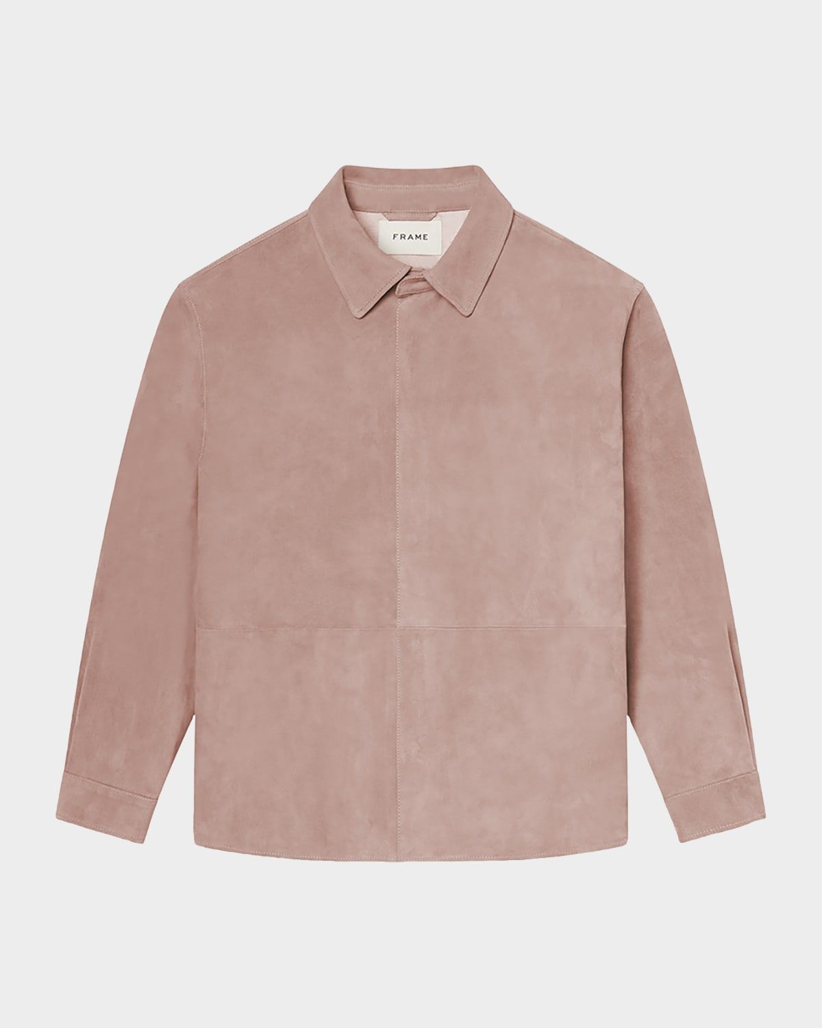 Men & apos;s Solid Suede Overshirt