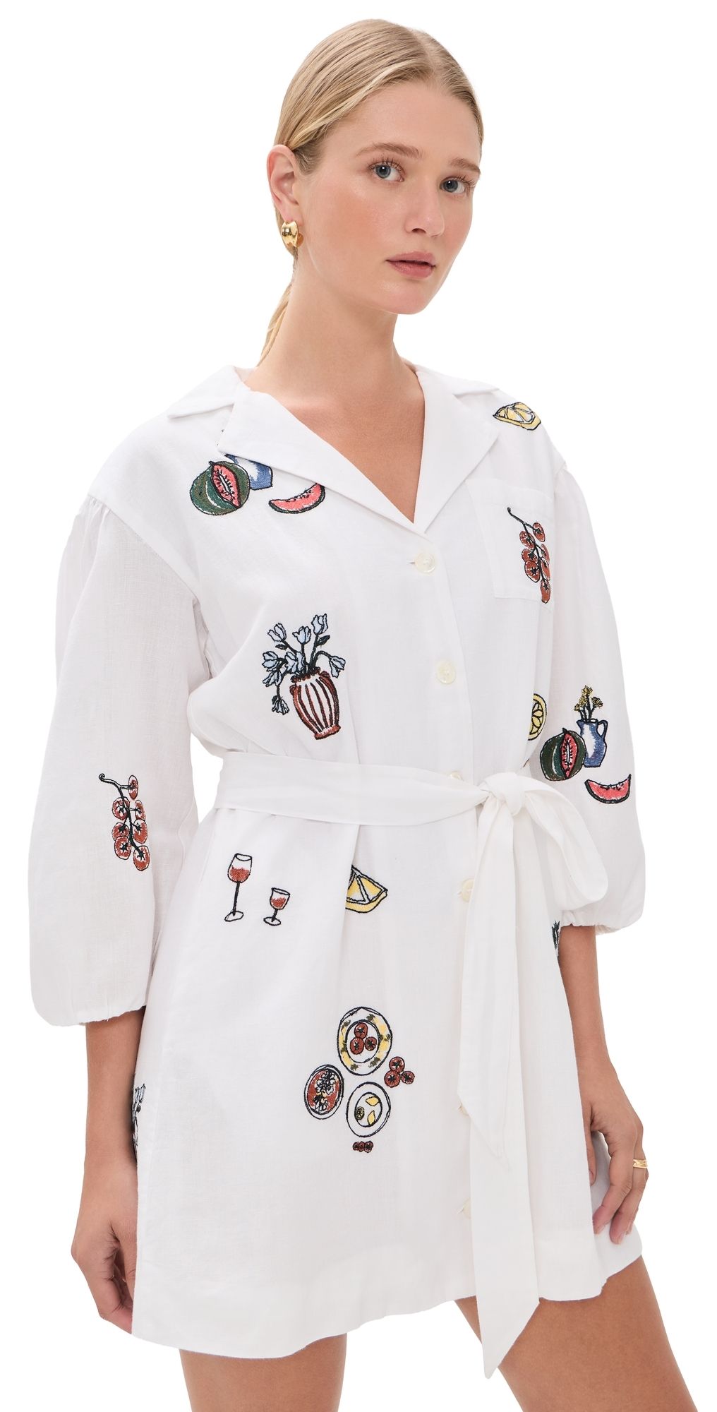 Tanya Taylor Sadie Dress Optic White M