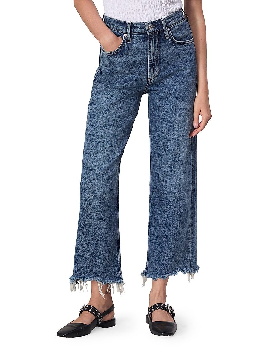 Women's Andi Denim Crop Wide-Leg Jeans - Walton - Size 28