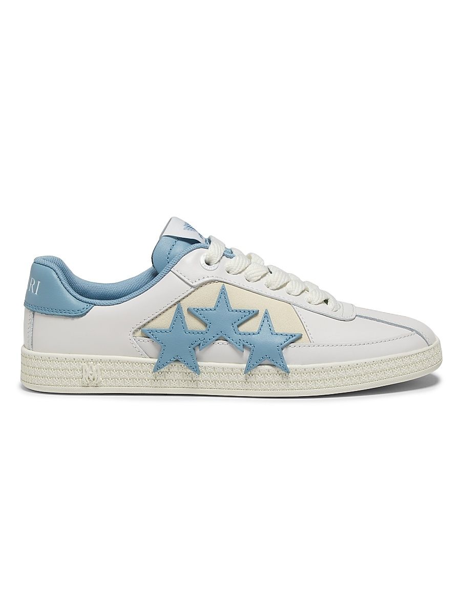 Women's Pacific Low-Top Leather Sneakers - Ocean Sky - Size 5