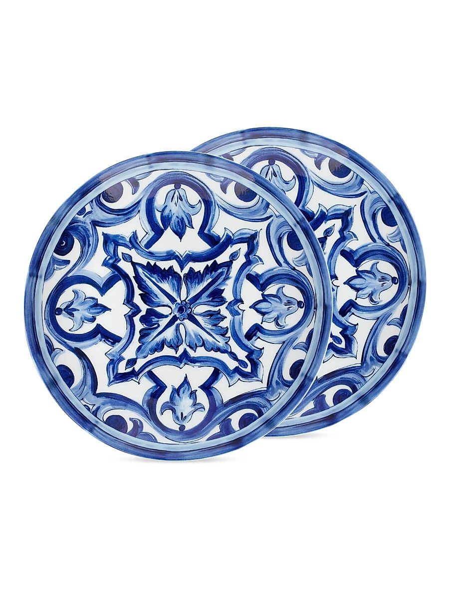 Blue Mediterraneo Stella 2-Piece Dessert Plate Set