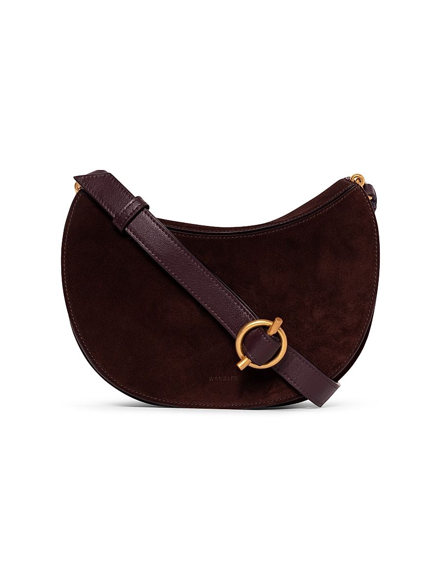 Women's Kate Suede Crossbody Bag - Acai Suede Grape