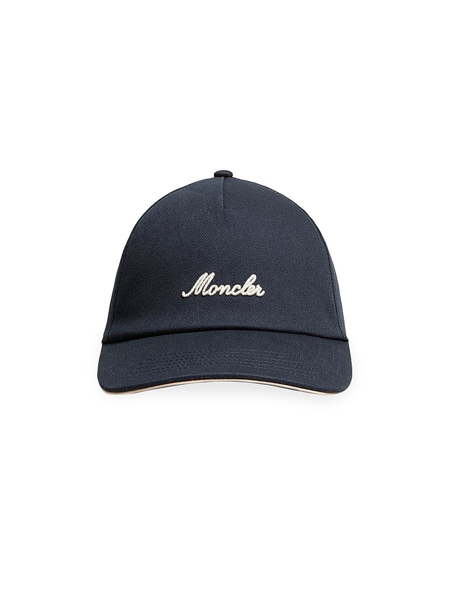 Men's Baseball Hat in Cotton Gabardine - Navy Blue