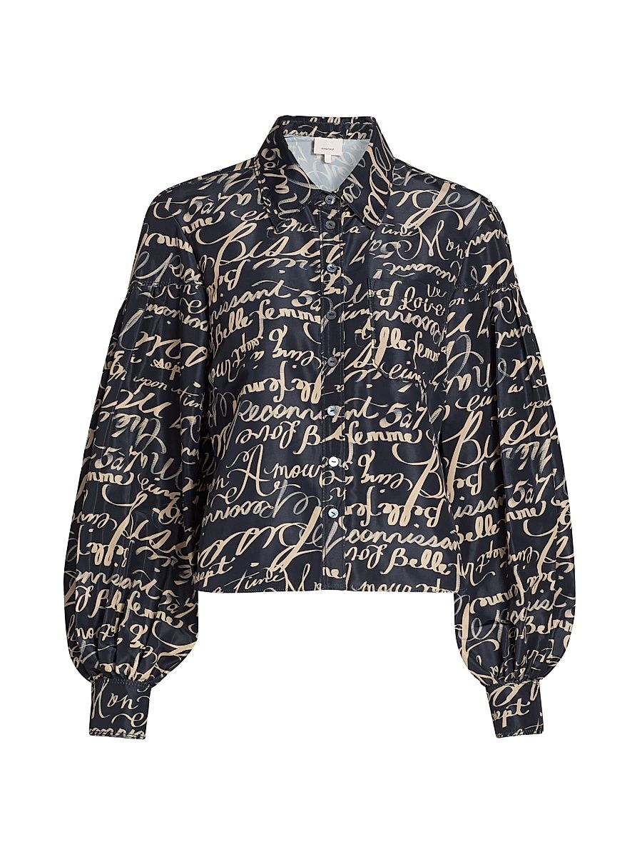 Women's Marceline Love Journal Top - Black Khaki - Size XL