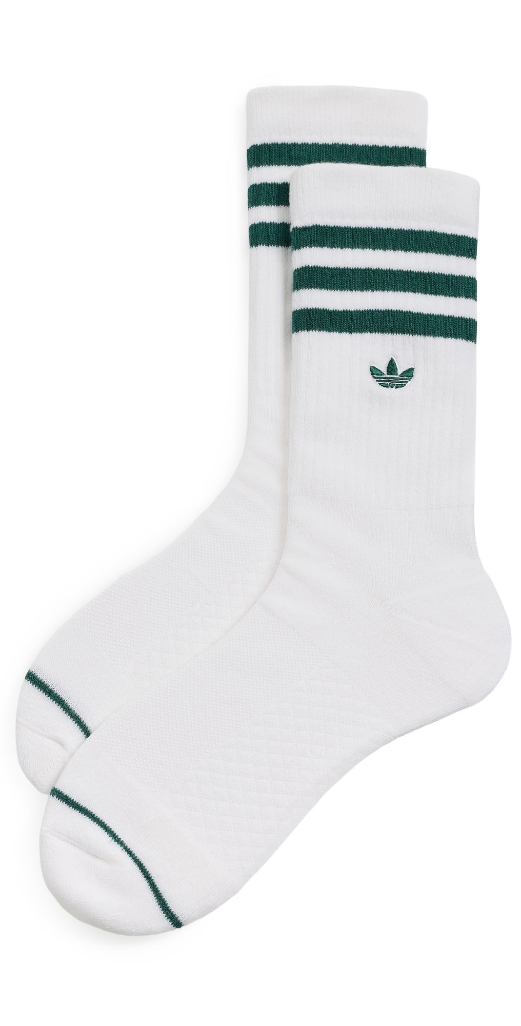 Adidas Golf Originals Crew Socks White/Collegiate Green 9-12
