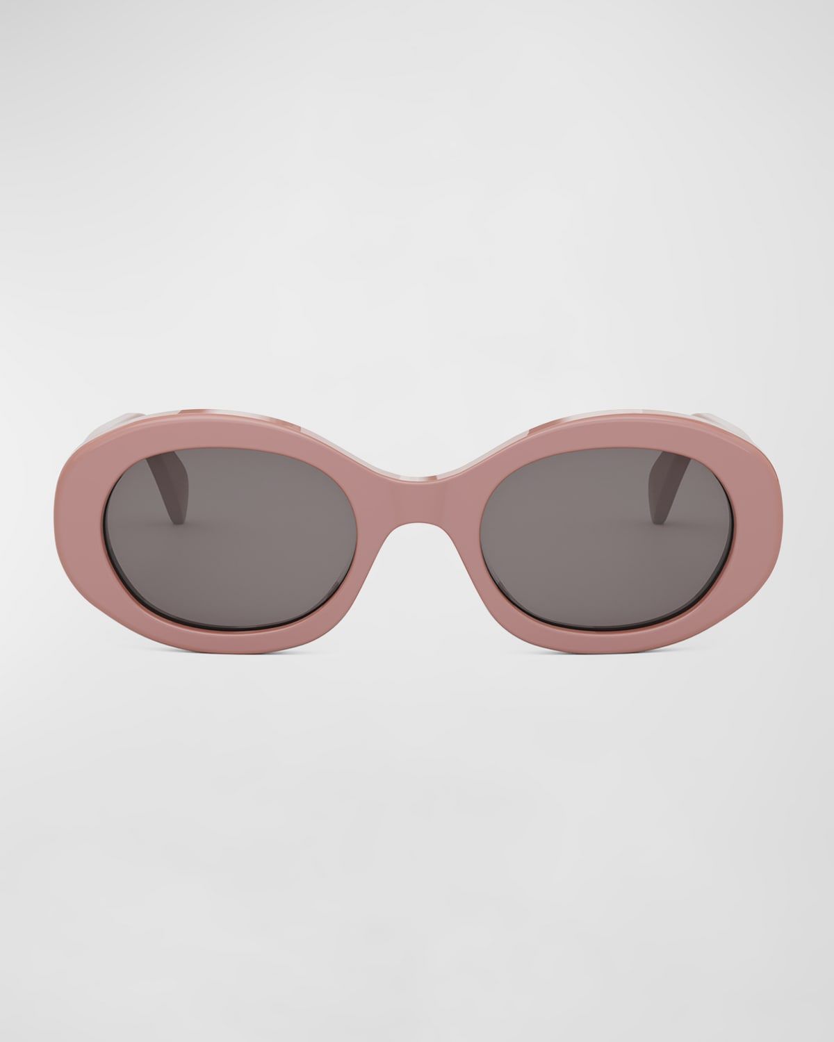 Triomphe Acetate Oval Sunglasses
